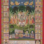 LORD SHRINATHJI SHARAD PURNIMA ANTIQUE PICHWAI PAINTING