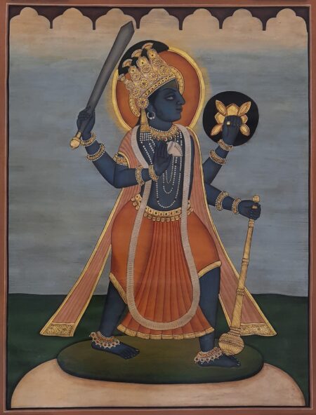 LORD VISHNU JI ANTIQUE PICHWAI PAINTING
