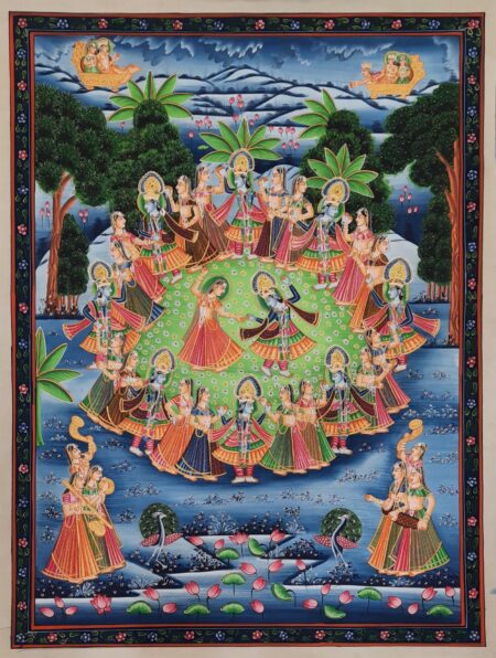 RADHA KRISHNA RAAS LEELA PICHWAI PAINITNG