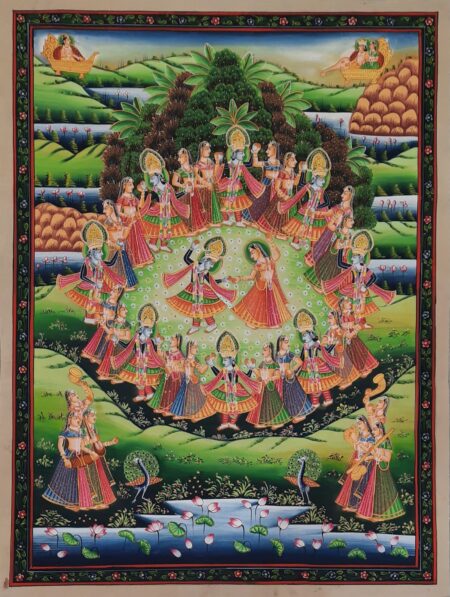 RADHA KRISHNA RAAS LEELA PICHWAI PAINITNG