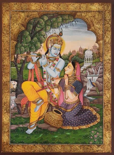 RADHA KRISHNA TANJORE PAINTING