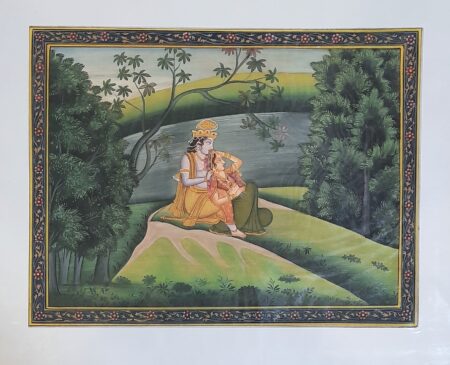 INDIAN MINIATURE PAINTING OF RADHA KRISHNA