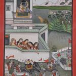INDIAN MINIATURE PAINTING OF BARAHMASA
