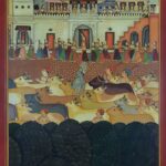 LORD KRISHNA PROCESSION PAINTING