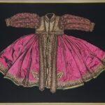 ROYAL DRESS PAINTING ON PAPER SHEET