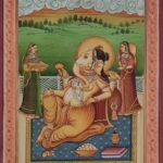 INDIAN MINIATURE PAINTING OF LORD GANESHA