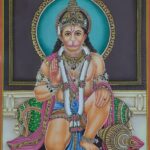 INDIAN MINIATURE PAINTING OF LORD HANUMAN JI