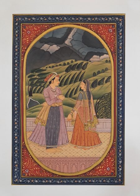 INDIAN MINIATURE PAINTING OF BARAHMASA