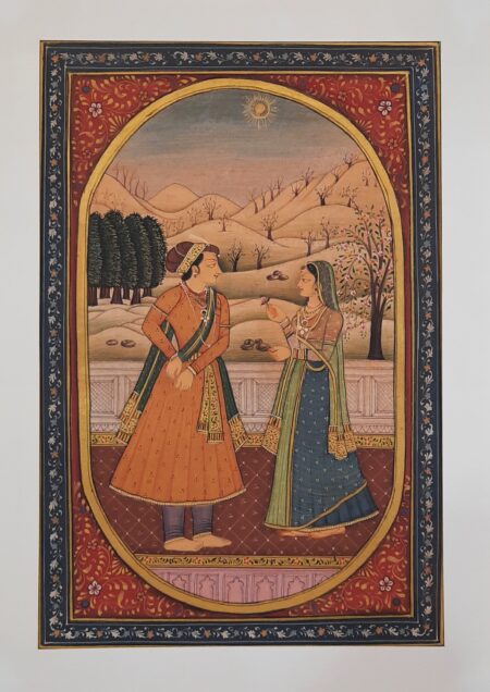 INDIAN MINIATURE PAINTING OF BARAHMASA